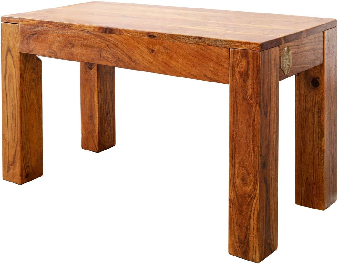MASSIVMOEBEL24.DE Akazie Massivmöbel Bank 80x35 Honig Holz massiv Möbel Oxford #11 80x35x45 cm (BxTx