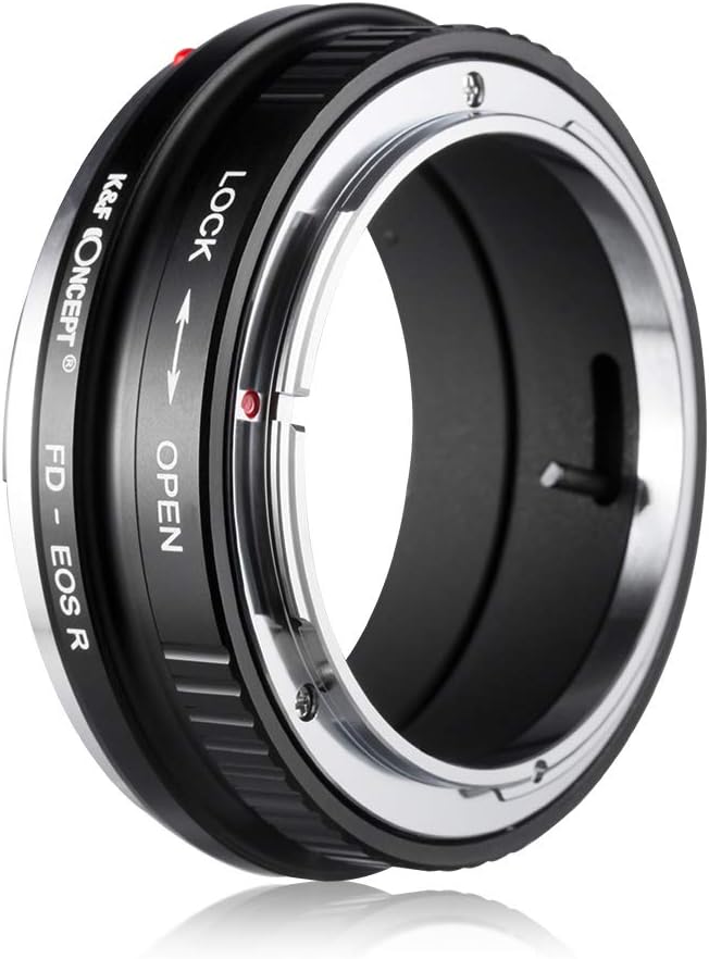K&F Concept FD-EOS R Bajonettadapter Objektiv Ring für Canon FD Objektiv auf Canon EOS R-Mount Spieg