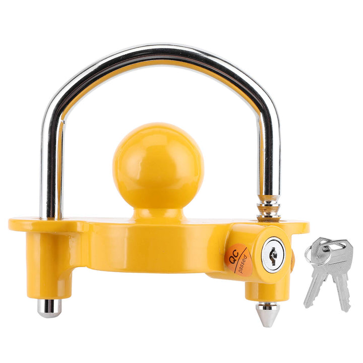 Anhängerschloss Verstellbare Höhe Strapazierfähiges Eisen Deichselschloss Anhänger Kupplung Diebstah
