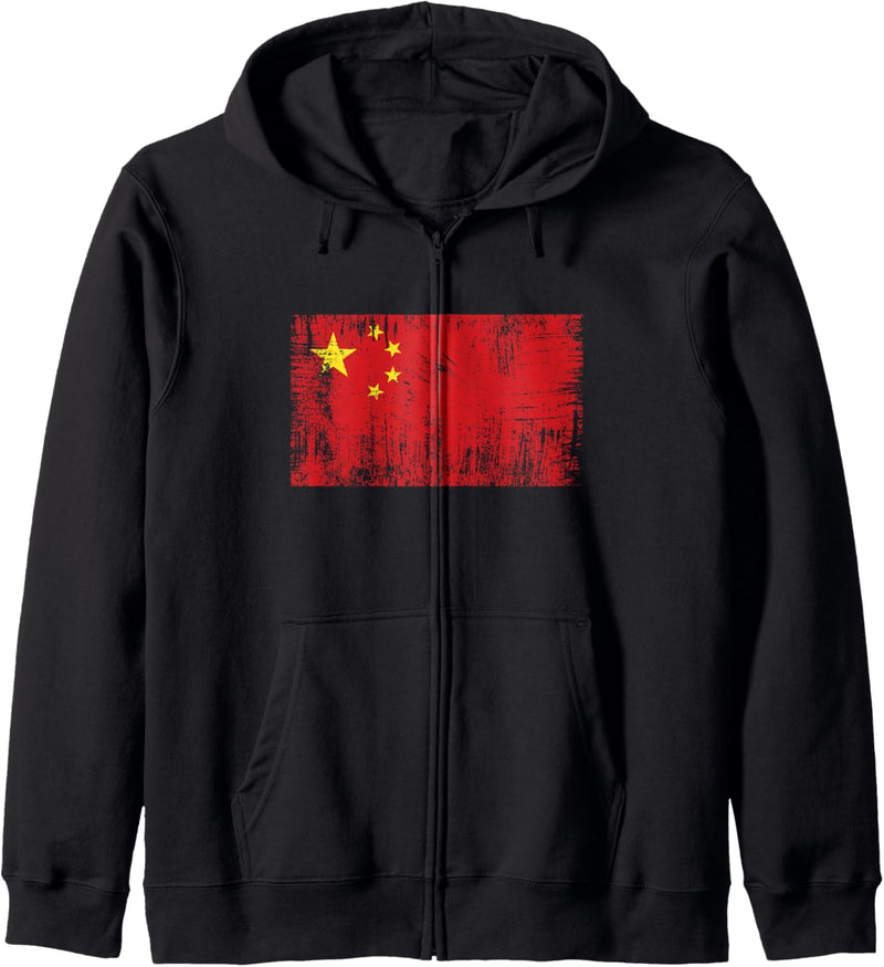 China Fahne Chinesische Flagge Geschenk Fussball-Fan Sport Kapuzenjacke