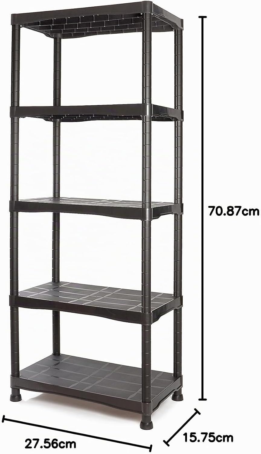 Tayg 745 Bausatz für Kunststoffregal Nr.745, 700x400x1800mm 5 Regale 700x400x1800mm, 5 Regale 700x40