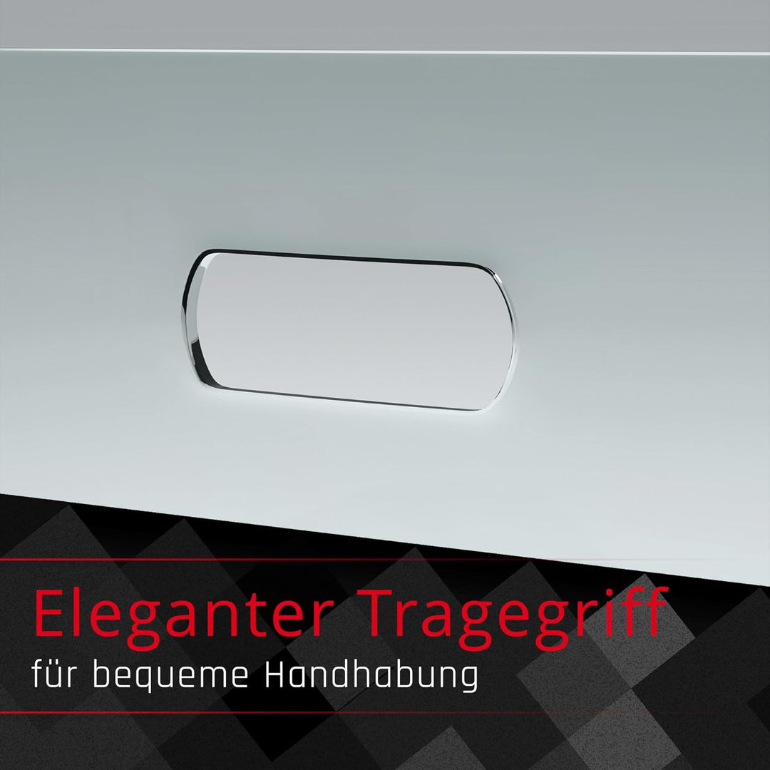 BIJON Kaminschutzgitter aus Spezial-Sicherheitsglas, Hitzeschutz Funkenschuztgitter, Ofenschutzgitte