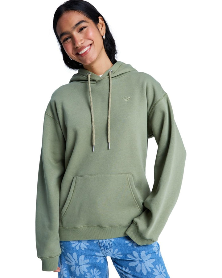 Roxy Damen Surf Stoked Hoodie Brushed Pullover (1er Pack) XS Grün (Oil Green), XS Grün (Oil Gre