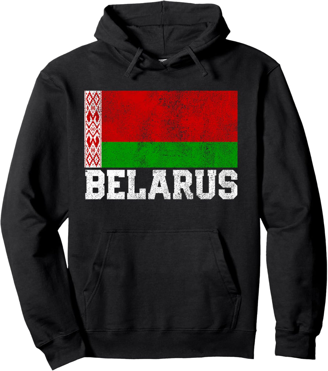 Belarus Flag Family Pride Country Nation Vintage Men Women Pullover Hoodie