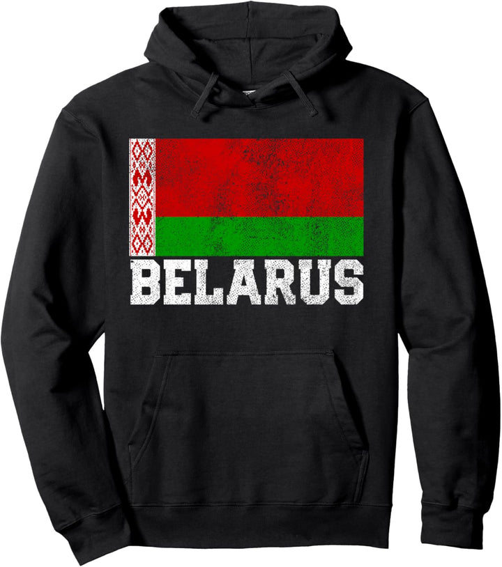 Belarus Flag Family Pride Country Nation Vintage Men Women Pullover Hoodie