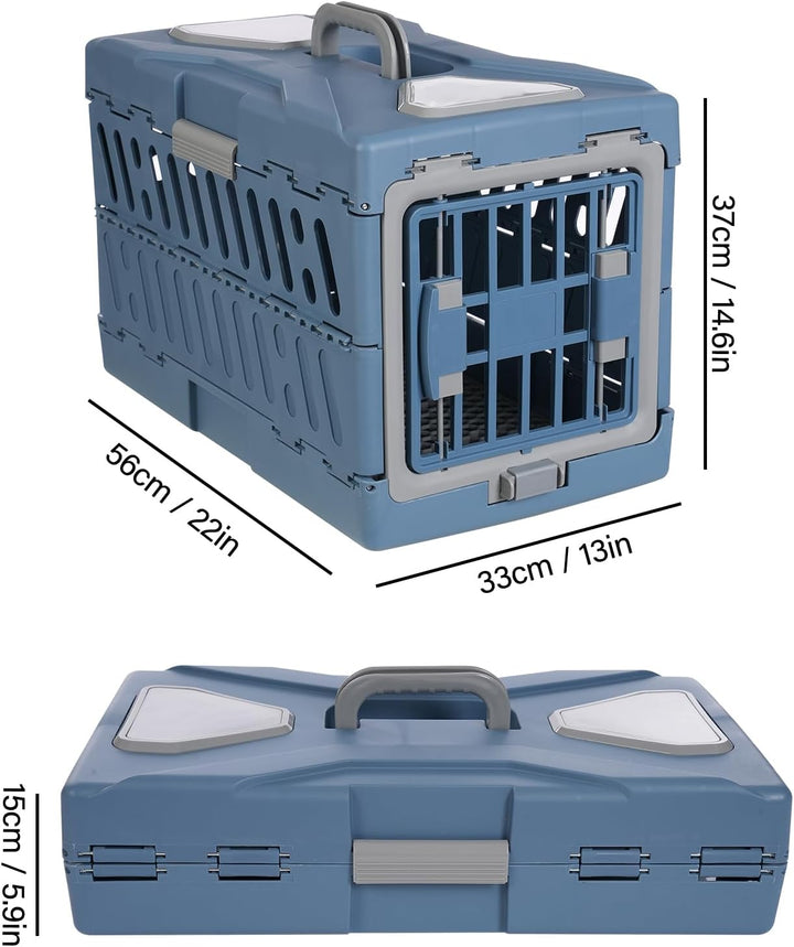 Tragbare Haustierbox, Hängebox für Katzen, Hundebox Grosser Katzentransportbox, Zwei Wege Tür Reisez