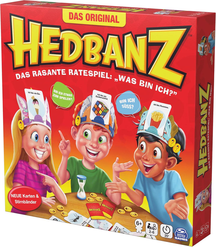 Spin Master Games - Hedbanz, das rasante Ratespiel für die ganze Familie, Neuauflage (2025) mit toll