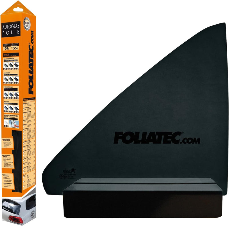 Foliatec Scheibentönungsfolie, Tönungsfolie für Autoscheiben, BLACKNIGHT Superdark 76 x 300 cm, 95%