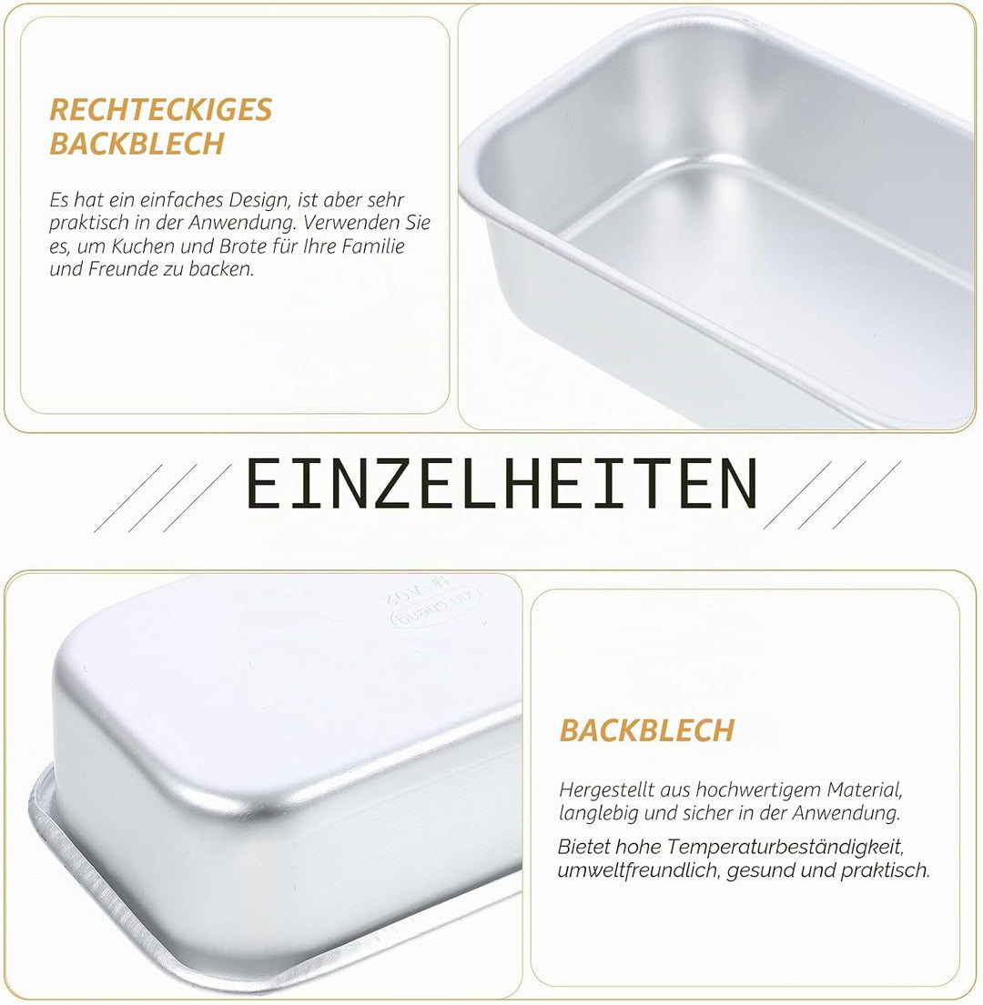 PACKOVE Küchenwaren 8 Stück Toaster- Cupcake-Pfanne Eierkuchenform Brotbackform Mini-Kastenform Hack