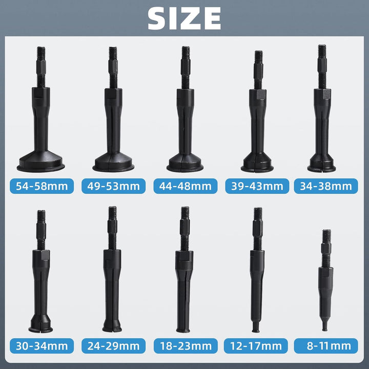 BOOMSTART 16tlg Innenlager Abzieher Innenabzieher Set, 5-58mm Lager Innenabzieher Set, Kugellager La