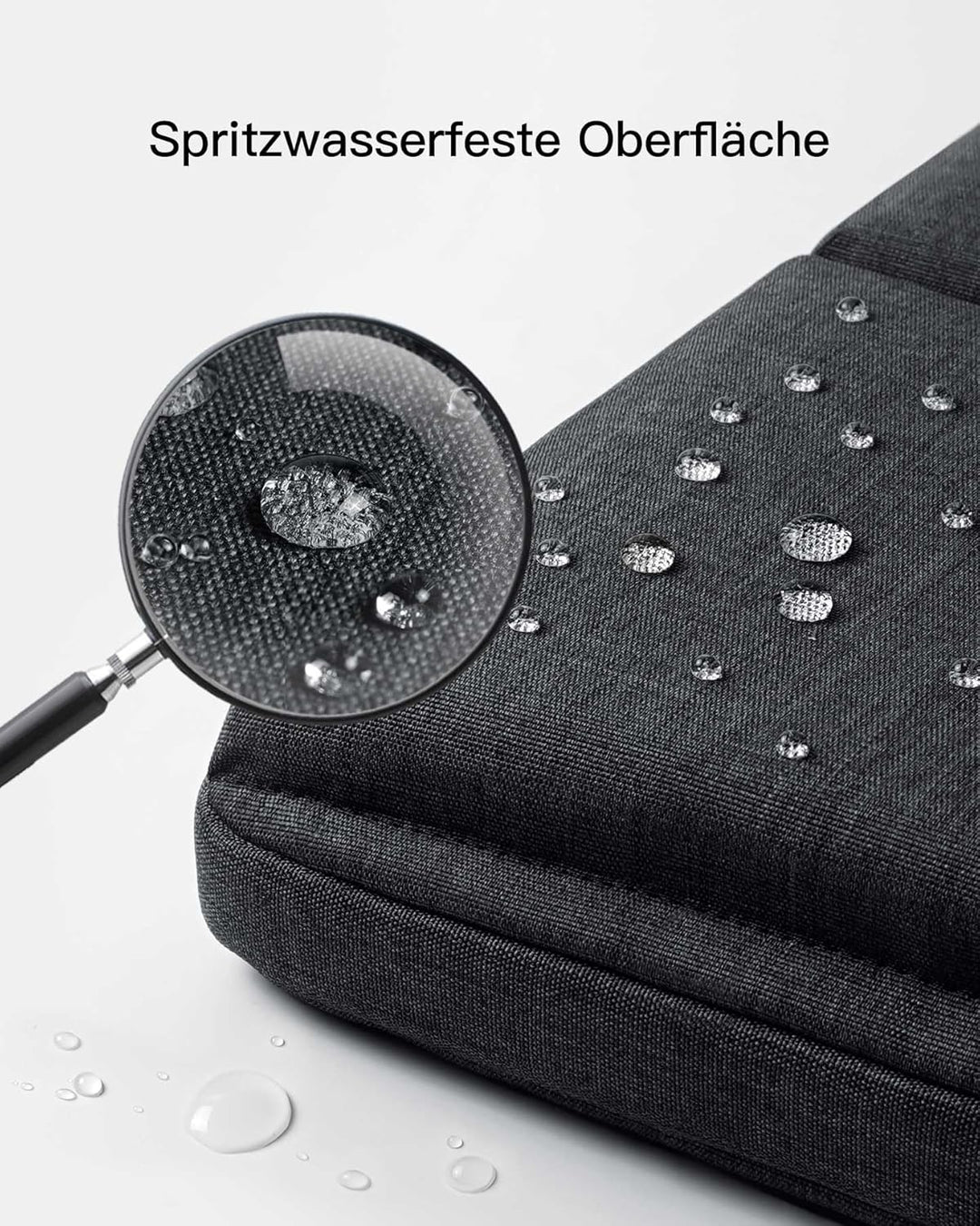 Inateck 360° Rundumschutz Laptoptasche Hülle Schultertasche Kompatibel mit 15 Zoll Dell Inspiron, Le