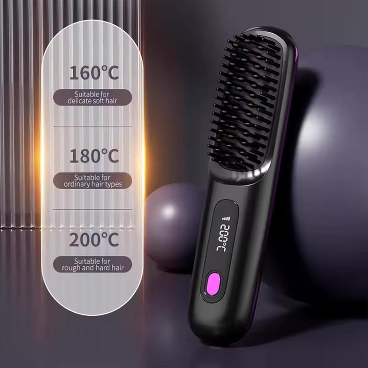 Stylingbürste Für Kurze Haare, Stylingbürste für Kurze Haare, Haarbürste Elektrisch Go Brush Pro Glä
