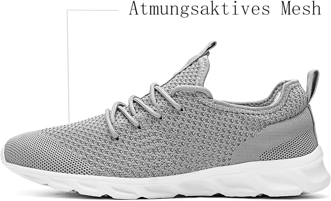 MGNLRTI Herren Sneaker Walkingschuhe Atmungsaktiv Strassenlaufschuhe Leicht Freizeit Sportschuhe für
