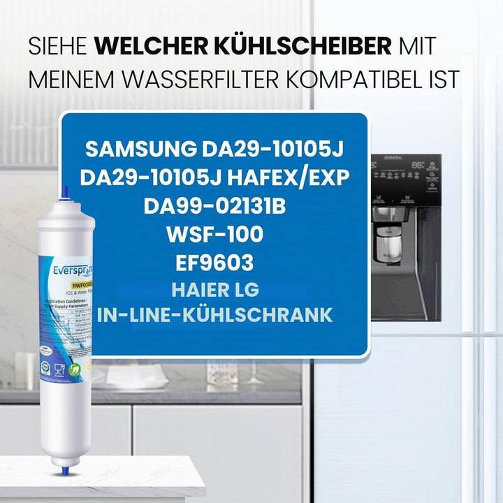 Wasserfilter Kühlschrank Ersatz für Samsung DA29-10105J DA29-10105J HAFEX/EXP, DA99-02131B, WSF-100,