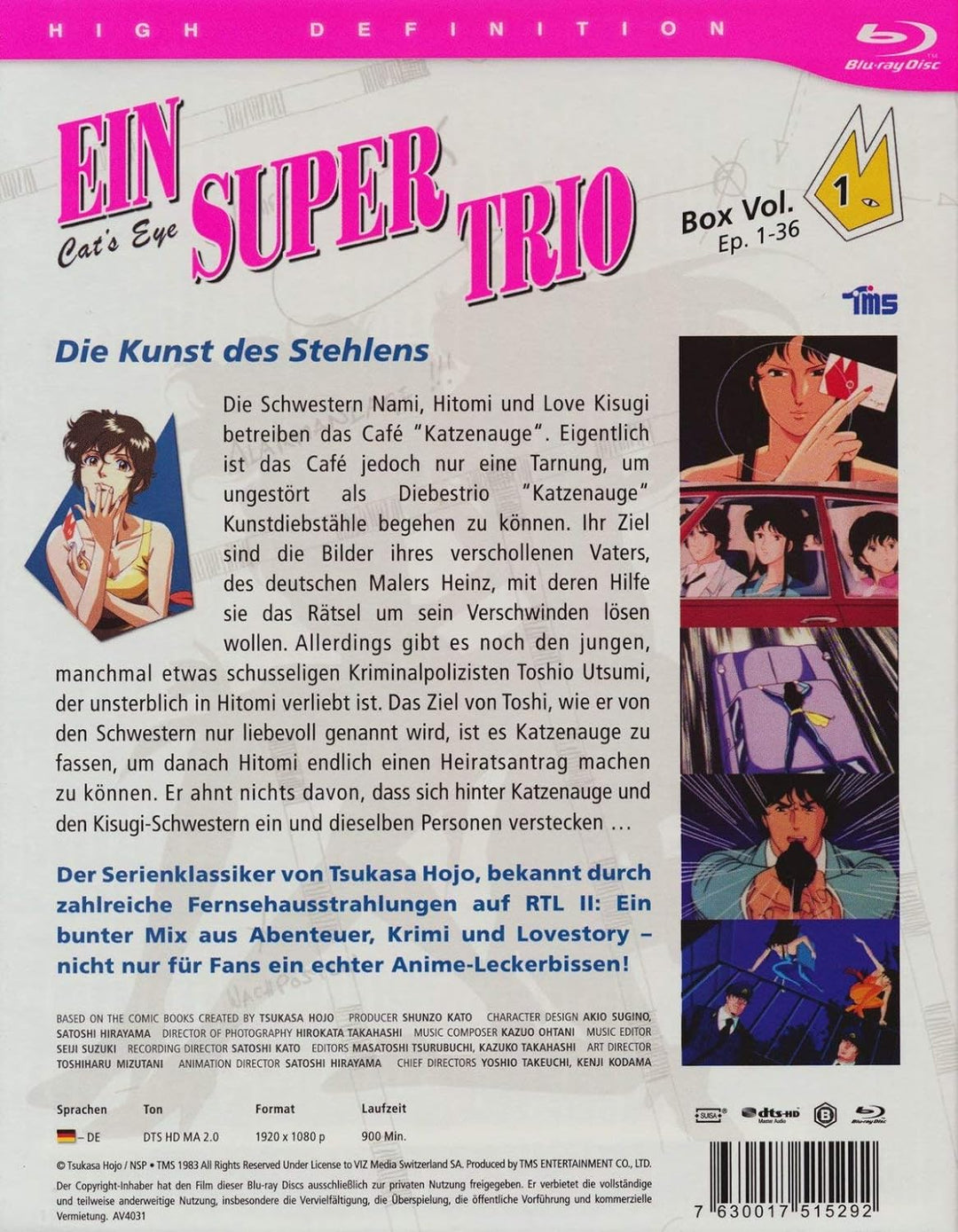 Ein Supertrio - Cat´s Eye - Gesamtausgabe - Vol. 1 - [Blu-ray], Blu-ray