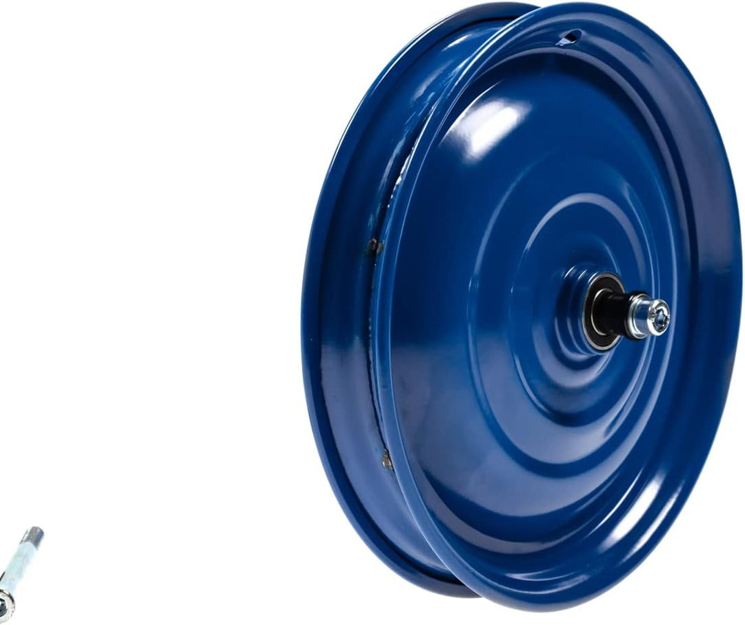 4 Stück Scheibenrad Anhänger Handwagen Laufrad Rad Felge 12 1/2 Zoll Klaufix DDR Seifenkiste Blau