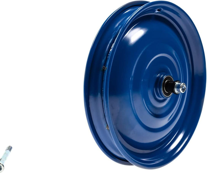 4 Stück Scheibenrad Anhänger Handwagen Laufrad Rad Felge 12 1/2 Zoll Klaufix DDR Seifenkiste Blau