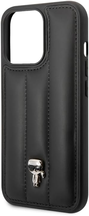 KARL LAGERFELD KLHCP14LPSQPK hülle für iPhone 14 Pro 6,1" hardcase schwarz/Black Puffy Ikonik Pin