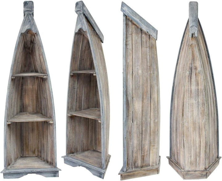 Badregal Bootsregal Boot Regal Bücherregal Bücherschrank Standregal Aufbewahrung 148 cm Albesia Holz