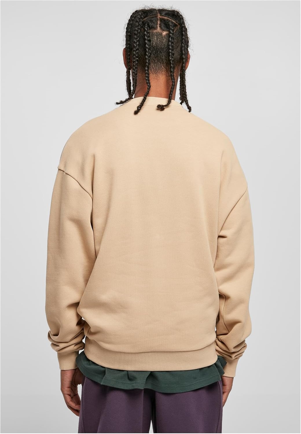 Urban Classics Herren Sweatshirt Ultra Heavy Crew aus Baumwolle, Rundhalsausschnitt, erhältlich in 4