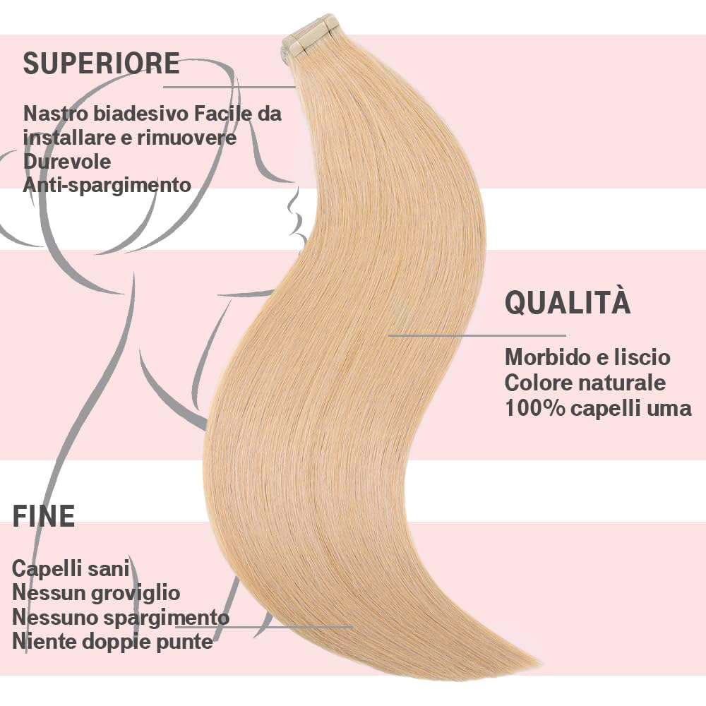 Tape Extensions Echthaar 100% Natürliche Echthaar Extensions Tape Remy Haar Extension Tape in Nahtlo