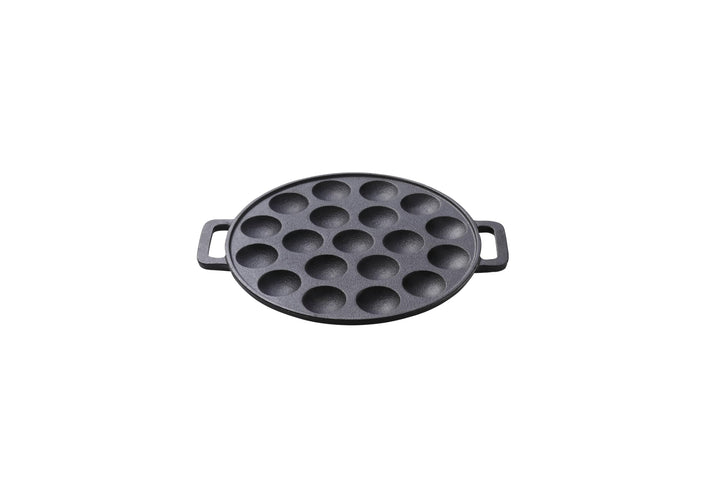 SKOTTSBERG Poffertjes Pfanne Gusseisen 24 cm eingebrannte Augenpfanne für holländische Spezialitäten