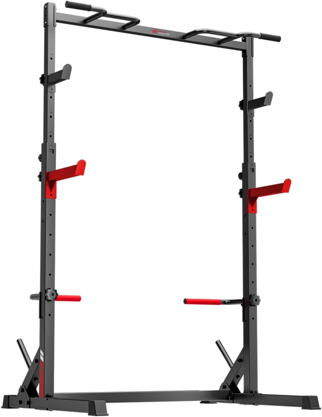 Multifunktionales Kniebeugen-Rack mit Klimmzugstange, voll verstellbare Kraftstation, 300 kg Tragkra