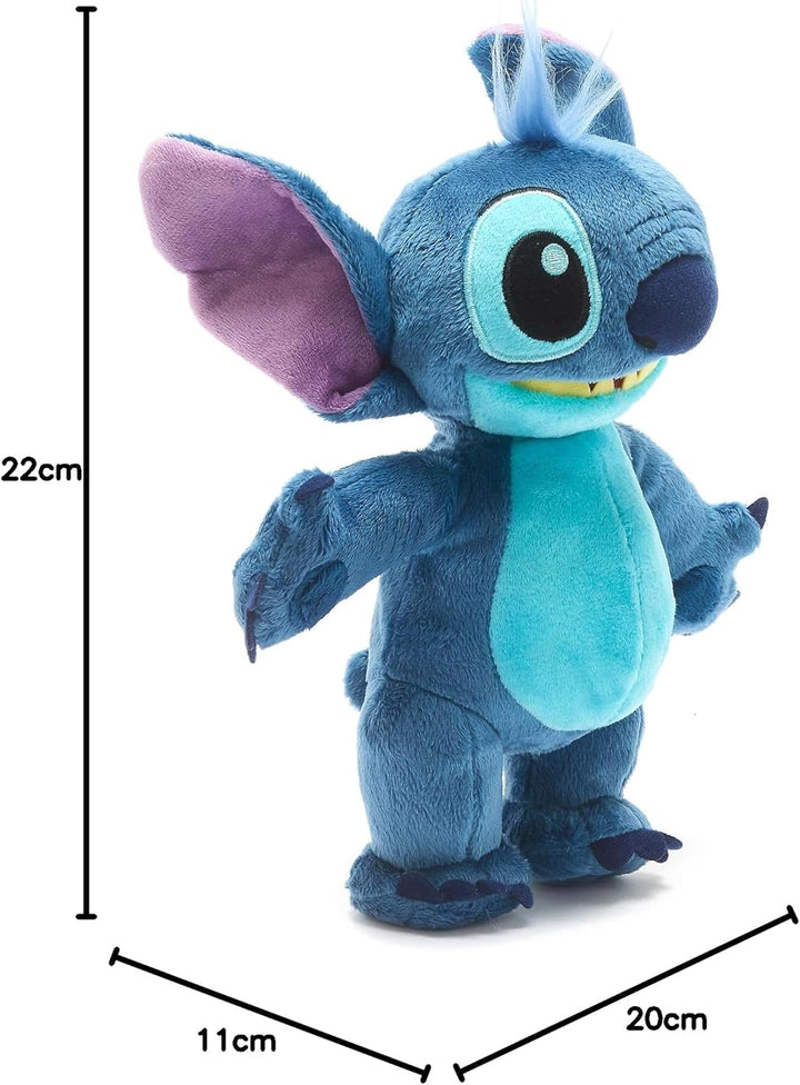 Disney Store Offizielles stehendes Kuscheltier Stitch, Lilo & Stitch, 22 cm, Kuscheltier für interga