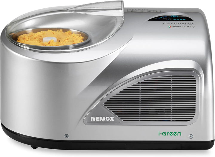 Nemox Gelato NXT1 L'AUTOMATICA i-Green Haushalts-Eismaschine Vollautomatisch (Silber)