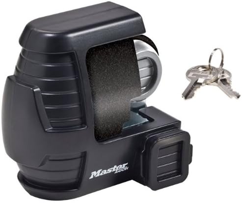 Master Lock Anhängerschloss, Anhängerkupplung und Empfängerschloss, Kombi-Pack, 3794DAT, Rot