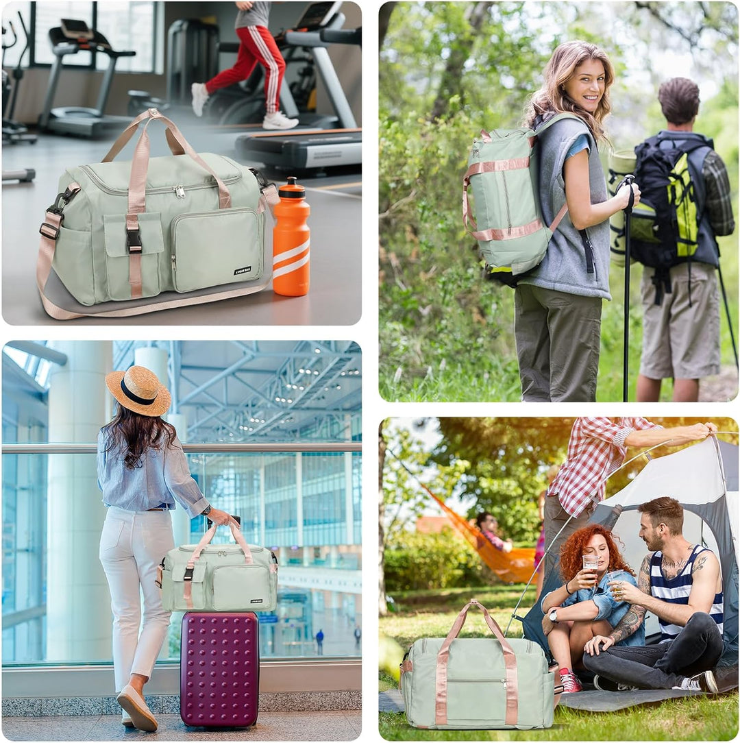 Cozary Sporttasche für Herren & Damen - 42L grosse Reisetasche Wasserdichtes Oxford-Gewebe - 3-in-1