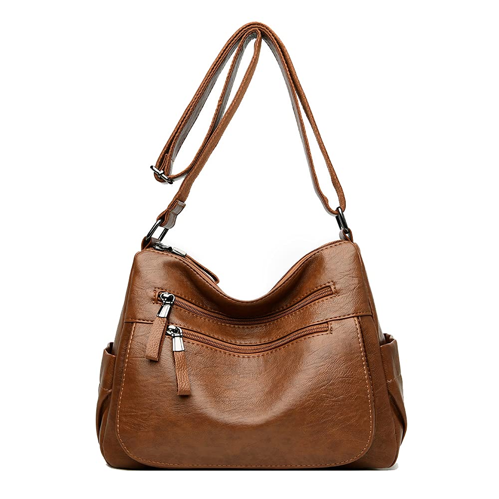 Coolives Damen Umhängetasche Handtasche aus PU-Leder Mode Tasche Schultertasche Leichte Taschen Schu