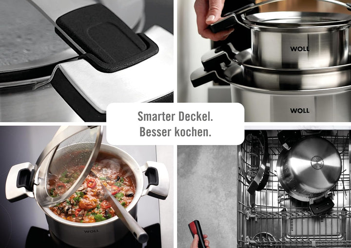 Woll Concept PRO Kochtopf mit Deckel-Induktiv, Ø 16 cm, 10 cm hoch, 2,0l-Geeignet für alle Herdarten