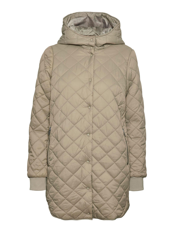 VERO MODA Female Mantel VMHAYLE Steppjacke, XS Grau / Laurel Oak