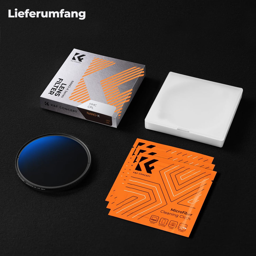 K&F Concept K-Serie Pro 39mm Slim Zirkularer Polfilter Polarisationsfilter CPL Filter Cirkular Polfi