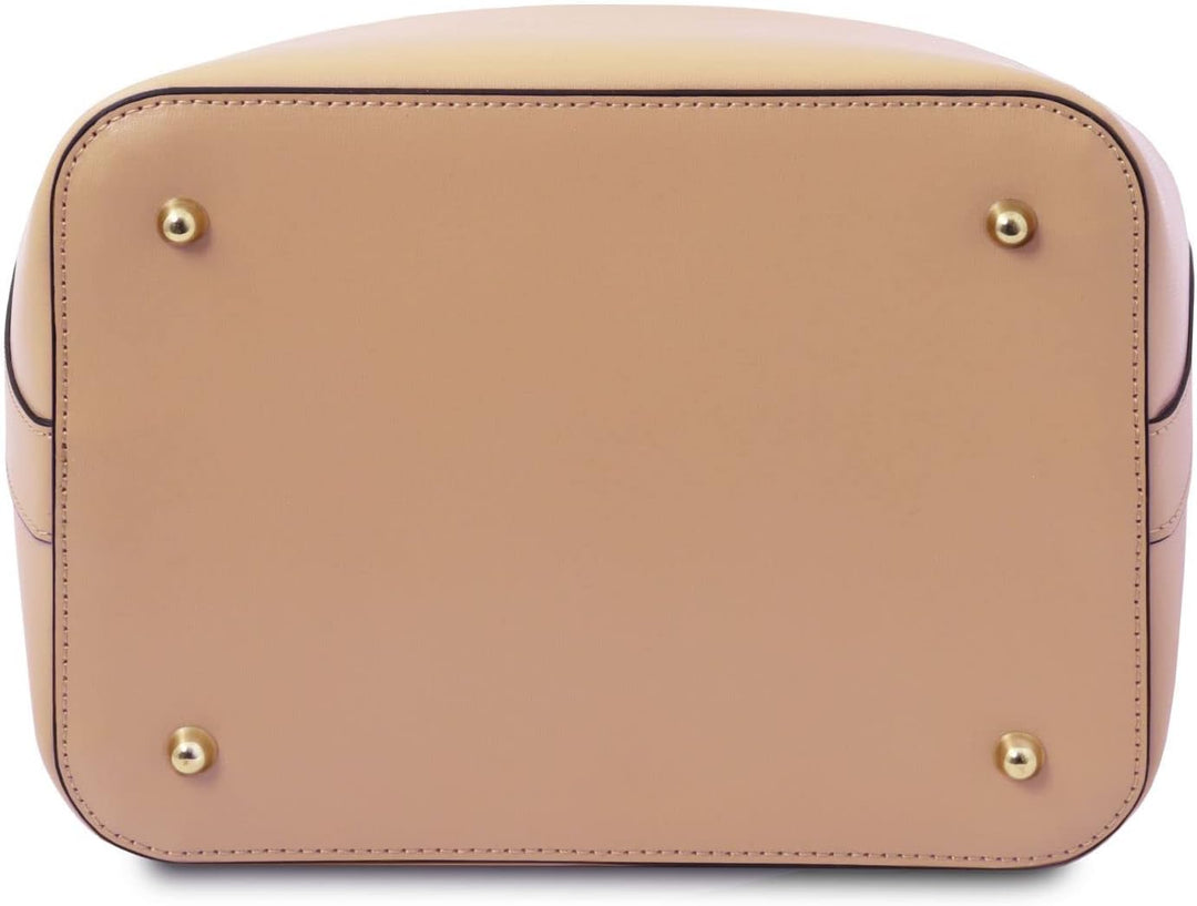 Tuscany Leather Vittoria Beuteltasche aus Leder Champagne, Champagne