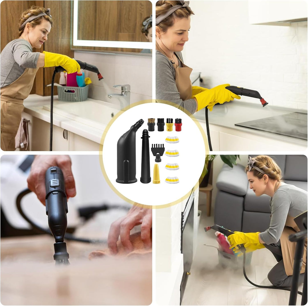 14 Stück Set Dampfreiniger Zubehör: Kompatibel für Dampfreiniger Zubehör SC1-SC5, für Küche Bad Möbe