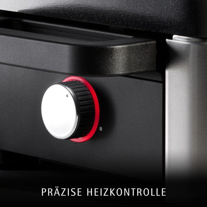 WMF Lono Selection Raclette Grill 8 Personen – Hochwertiger Cromargan Edelstahl, 1500W Leistung, ker