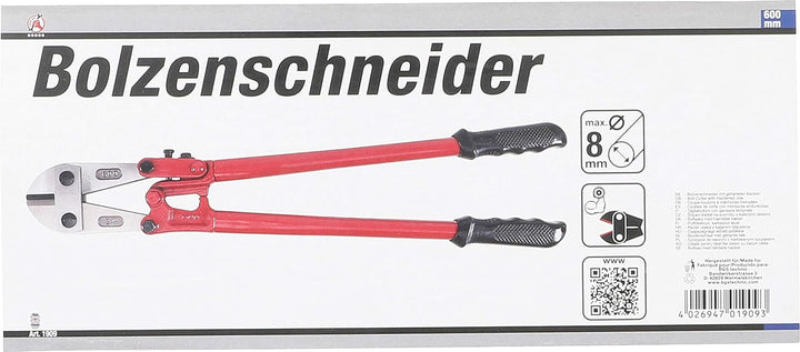 BGS DIY Bolzenschneider mit gehärteten Backen, 600 mm, 600 mm