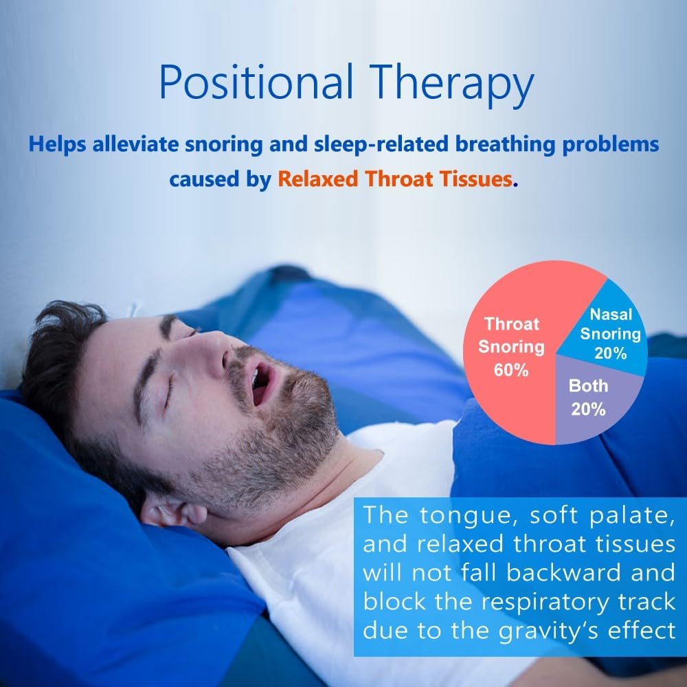 WoodyKnows 2023 Neu verbesserter Seitenschlaf-Rucksack │ Anti-Schnarch-Hilfslösung │ Schlafposition-