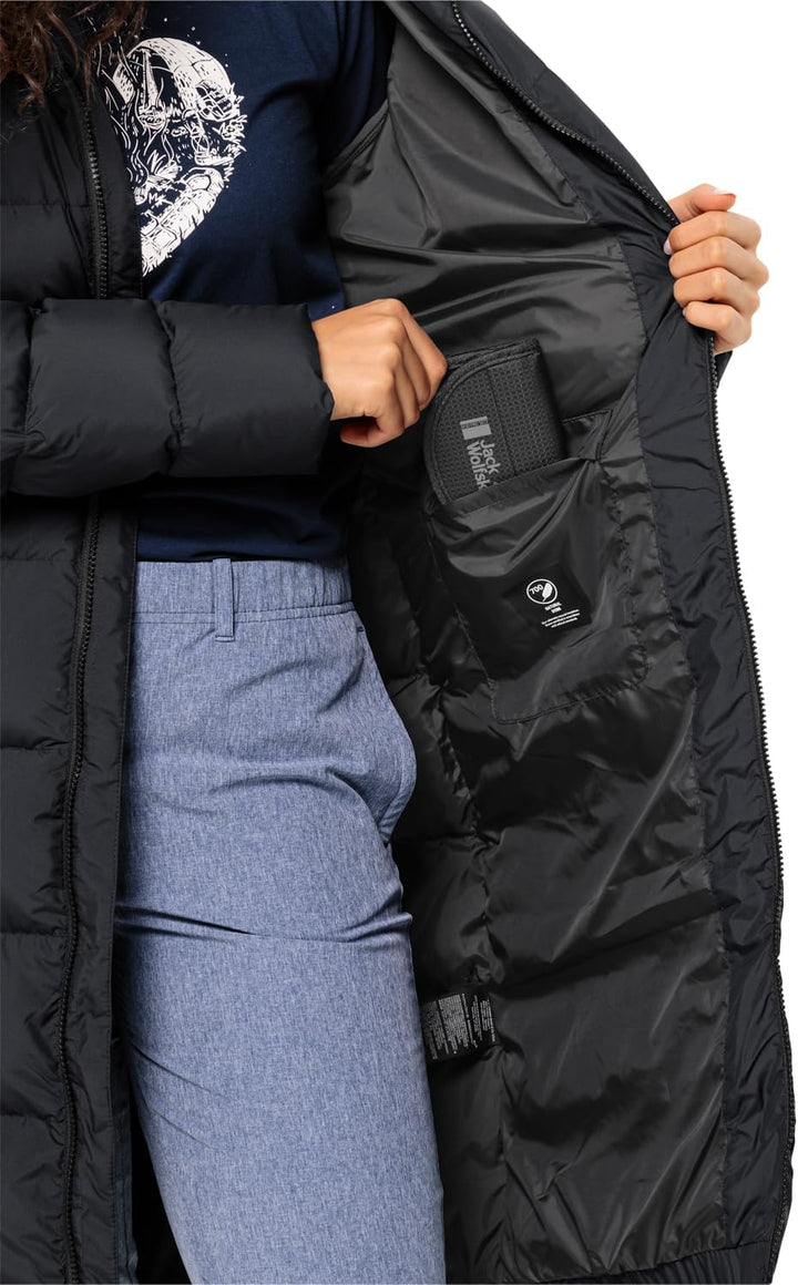 Jack Wolfskin Damen Frozen Palace Coat W Daunenparka XS Schwarz, XS Schwarz