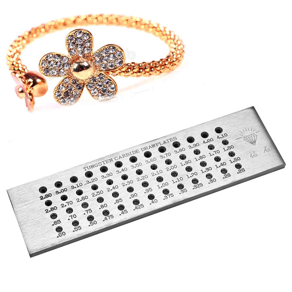 Metall Exquisite tragbare Schmuck Draht Drawplate, leichte runde Form Zeichenplatte, für die Herstel