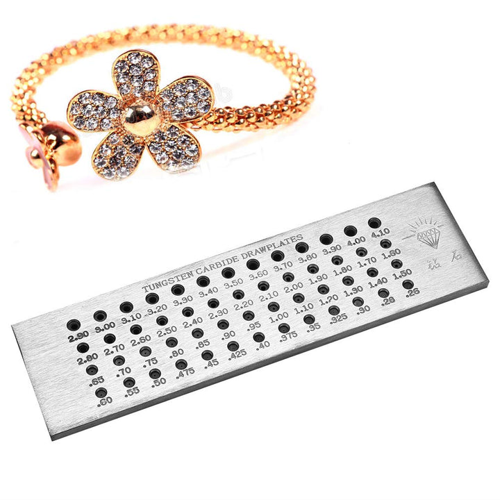 Metall Exquisite tragbare Schmuck Draht Drawplate, leichte runde Form Zeichenplatte, für die Herstel