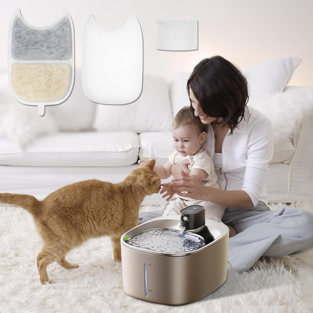 12 Set Katzenbrunnen Filter, für FEELNEEDY 4L(YPD-C004) Trinkbrunnen für Katze, 12 Stück Filter für