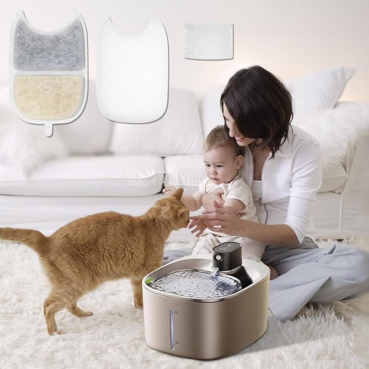 12 Set Katzenbrunnen Filter, für FEELNEEDY 4L(YPD-C004) Trinkbrunnen für Katze, 12 Stück Filter für