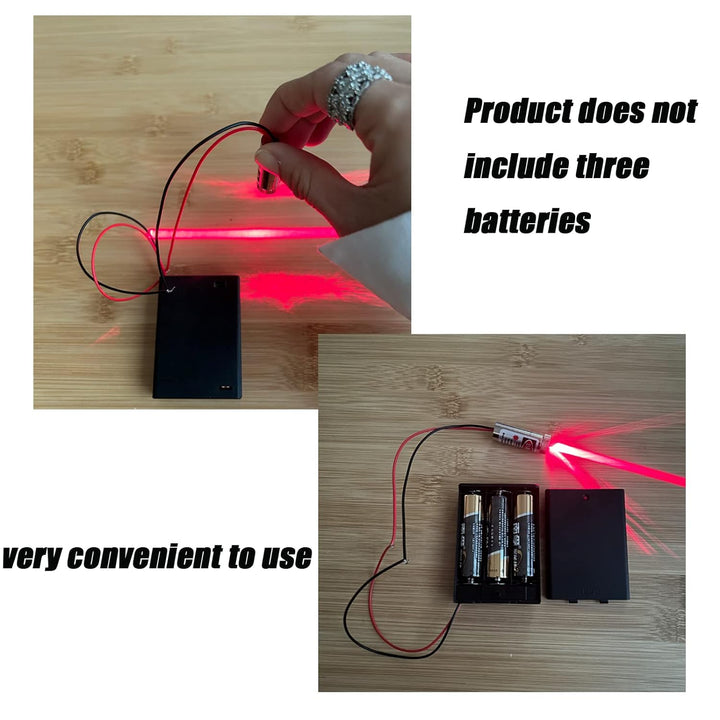 AAALasermodul-Batteriehalter mit Draht Die Batteriehalterbox kann verschoben werden (Batterien nicht