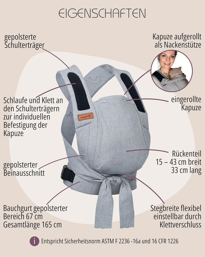 Hoppediz Babytrage Bondolino b.pure Design Elba B.Pure Elba, B.Pure Elba