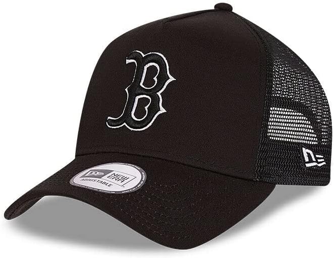 New Era Boston Red Sox Tonal Mesh A-Frame Adjustable Trucker Cap Red-Sox-1 55-59, Red-Sox-1 55-59