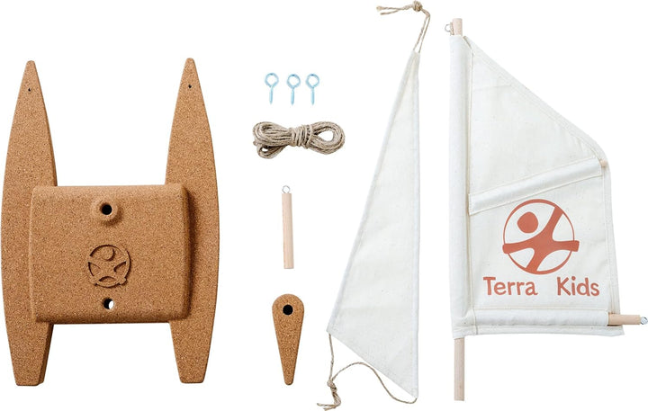 HABA 306315 - Terra Kids Katamaran-Bausatz, Bastel- und Hobbyset