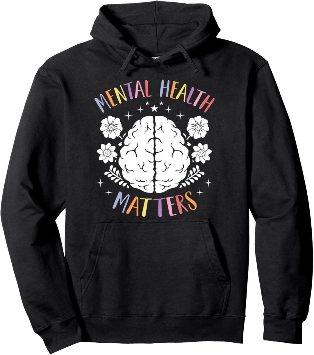 Mental Health Matters Happy End Stigma Awareness Grafik Pullover Hoodie